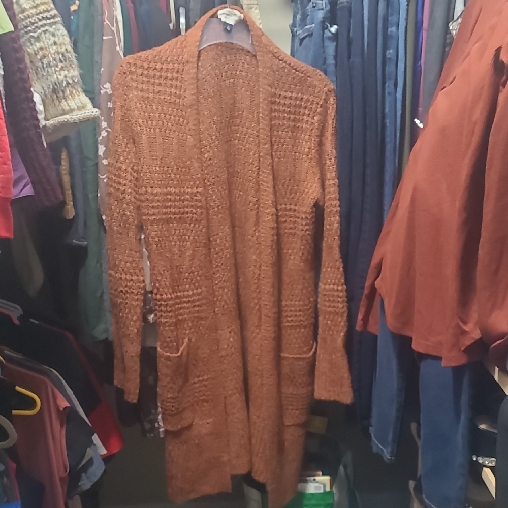 Universal Thread Rust Knit Cardigan